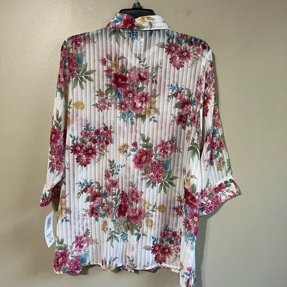 NWT vintage bonworth floral blouse small - Picture 3 of 4